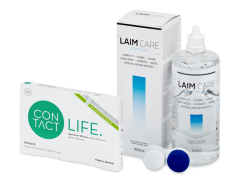 Contact Life spheric (6 linssiä) + LAIM-CARE-piilolinssineste 400 ml