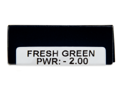 TopVue Daily Color - Fresh Green - päivittäislinssit voimakkuuksilta (2 linssiä)