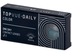 TopVue Daily Color - Brilliant Blue - päivittäislinssit ilman voimakkuuksia (2 linssiä)