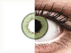 TopVue Daily Color - Green - päivittäislinssit ilman voimakkuuksia (2 linssiä)