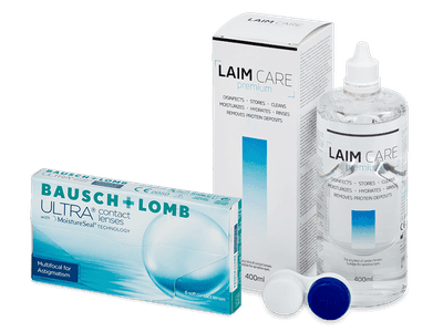 Bausch + Lomb ULTRA Multifocal for Astigmatism (6 kpl) + Laim Care piilolinssineste 400 ml