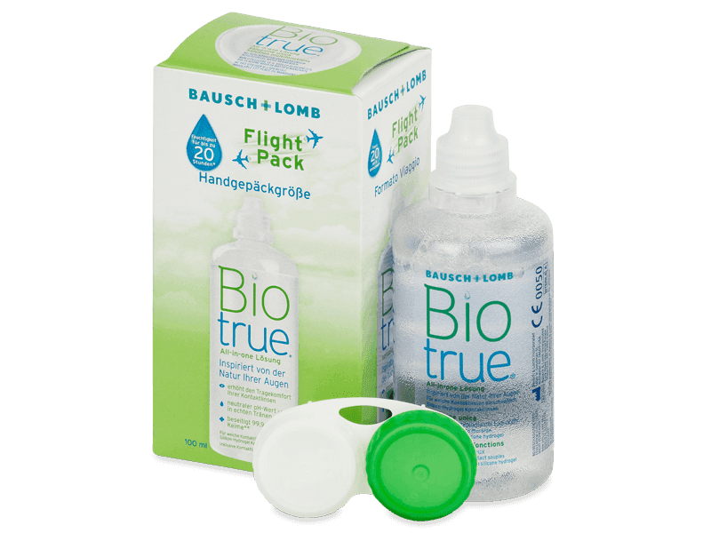 Biotrue Flight Pack-piilolinssineste 100 ml 