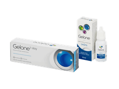 Gelone 1-day (30 linssiä) + Gelone-kostutustipat 10 ml