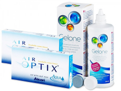 Air Optix Aqua (2x3 kpl) + Gelone 360 ml