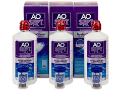 AO SEPT PLUS HydraGlyde-piilolinssineste 3 x 360 ml 